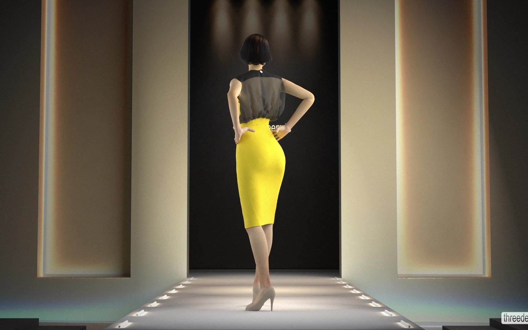 3D Virtual fashion show 虚拟时尚秀  Threedeemee 工作室哔哩哔哩bilibili