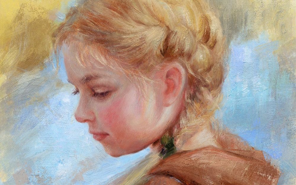 【板绘】油画厚涂 小女孩