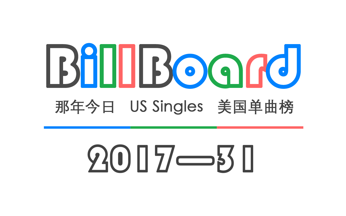 【billboard】那年今日 美国单曲榜top10 2017第31期