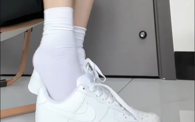 白袜加白休闲鞋真的yyds