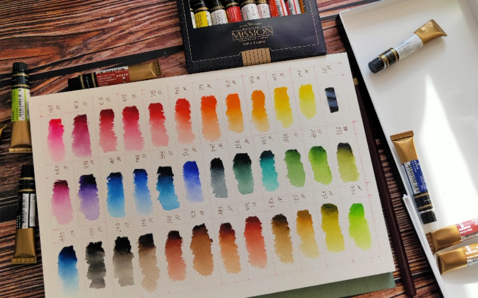 美捷乐金装36色,画色卡