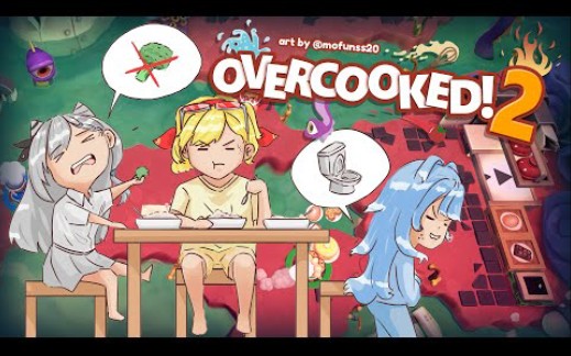 [图]【Overcooked! 2】APAKAH AKAN TAMAT DI STREAM INI??【Holoh3ro】