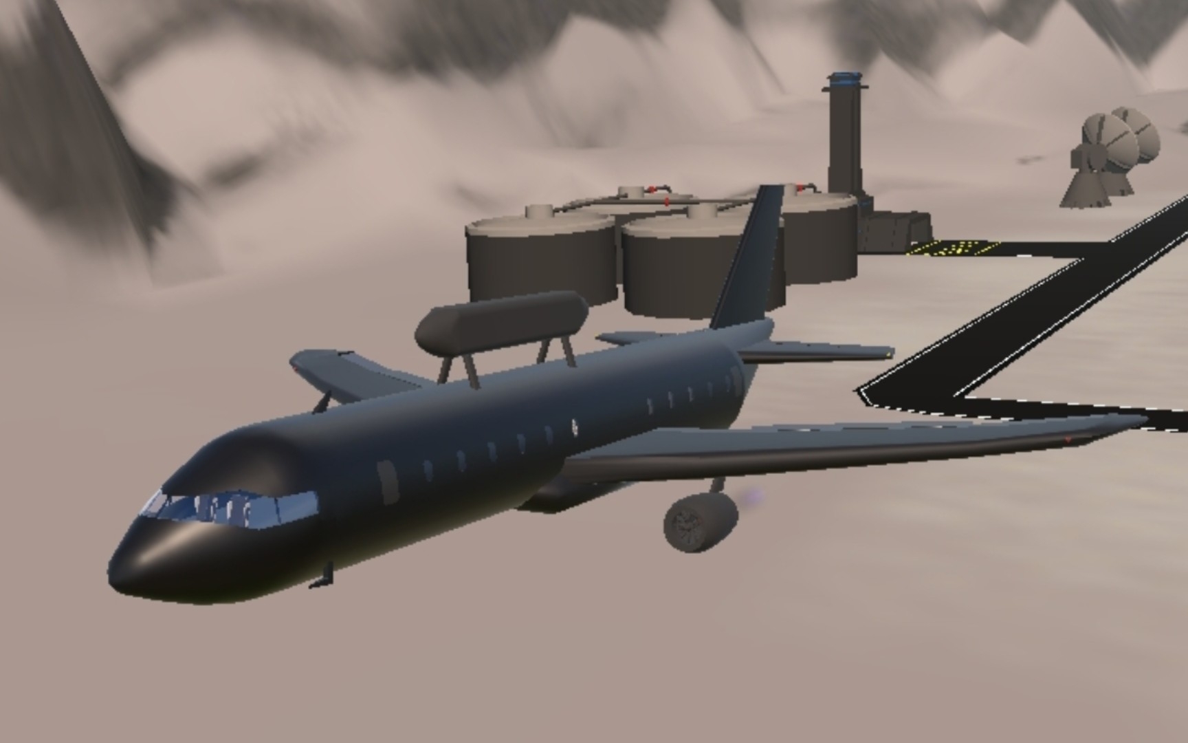 简单飞机:中型平衡木预警机