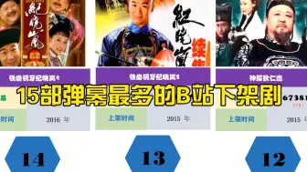 Download Video: B站已经下架的15部弹幕最多的电视剧！你看过几部？