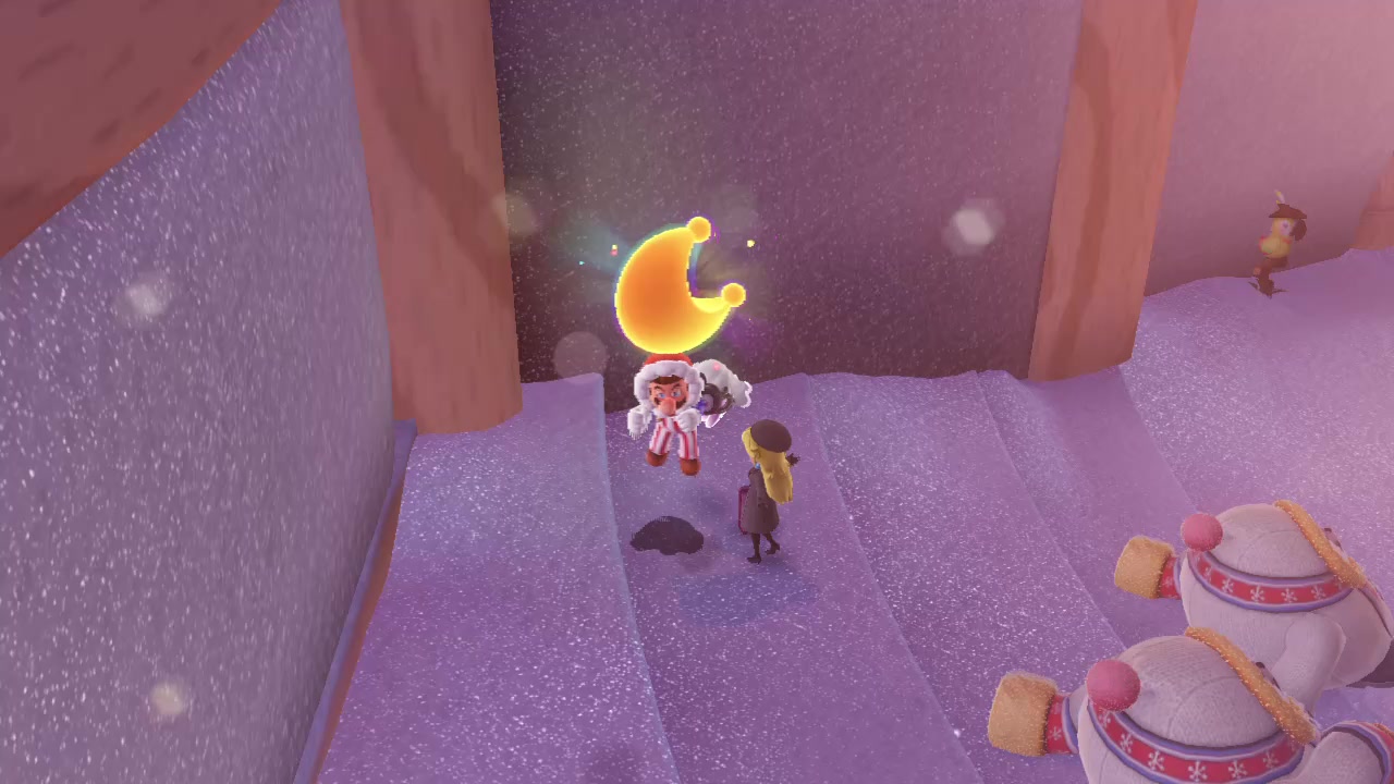 【月亮】《超级马里奥奥德赛》雪之国-桃花公主在雪之国_哔哩哔哩