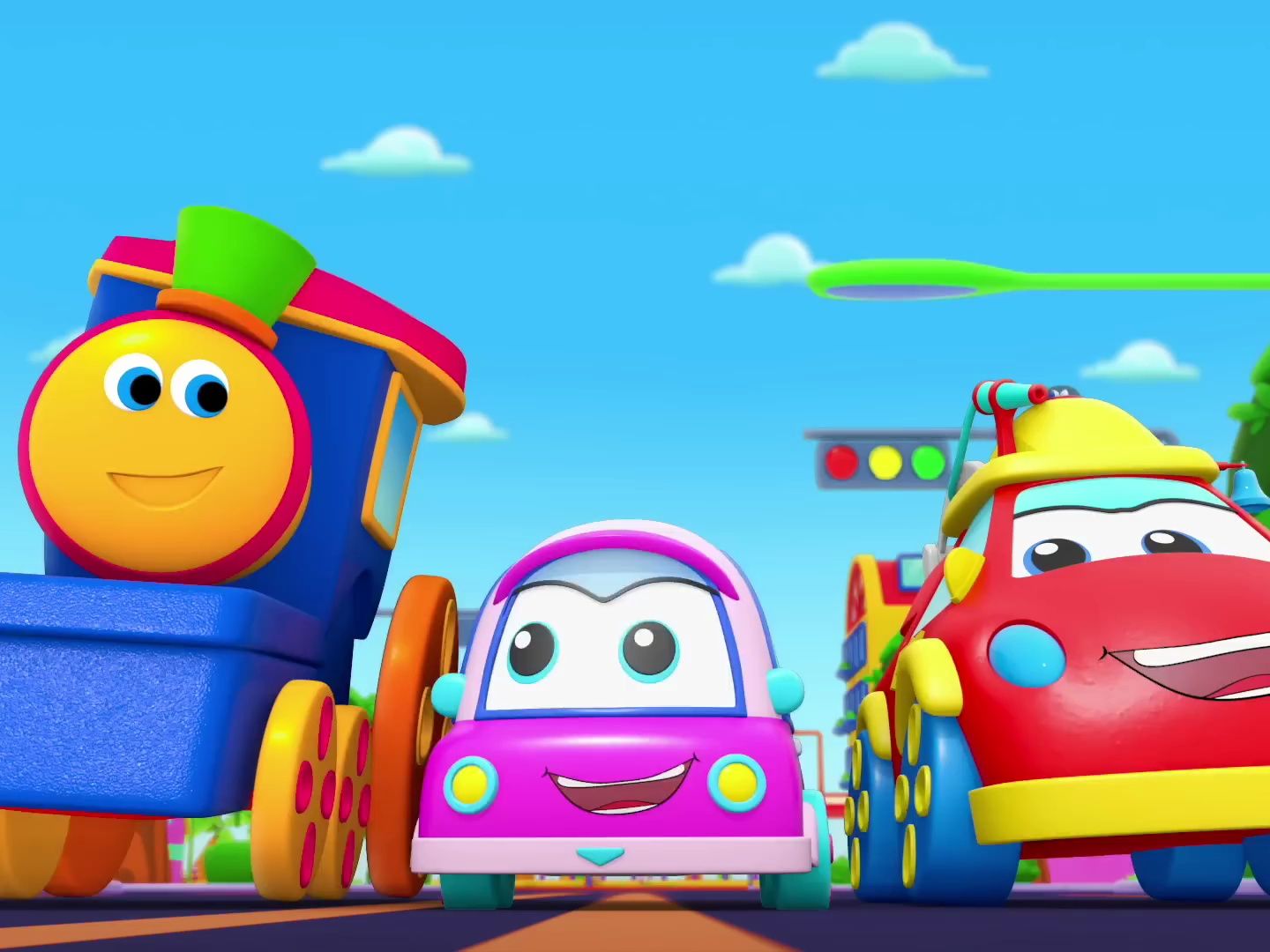 cartoon video, song for kids by bob the train-小火车英文早教儿歌