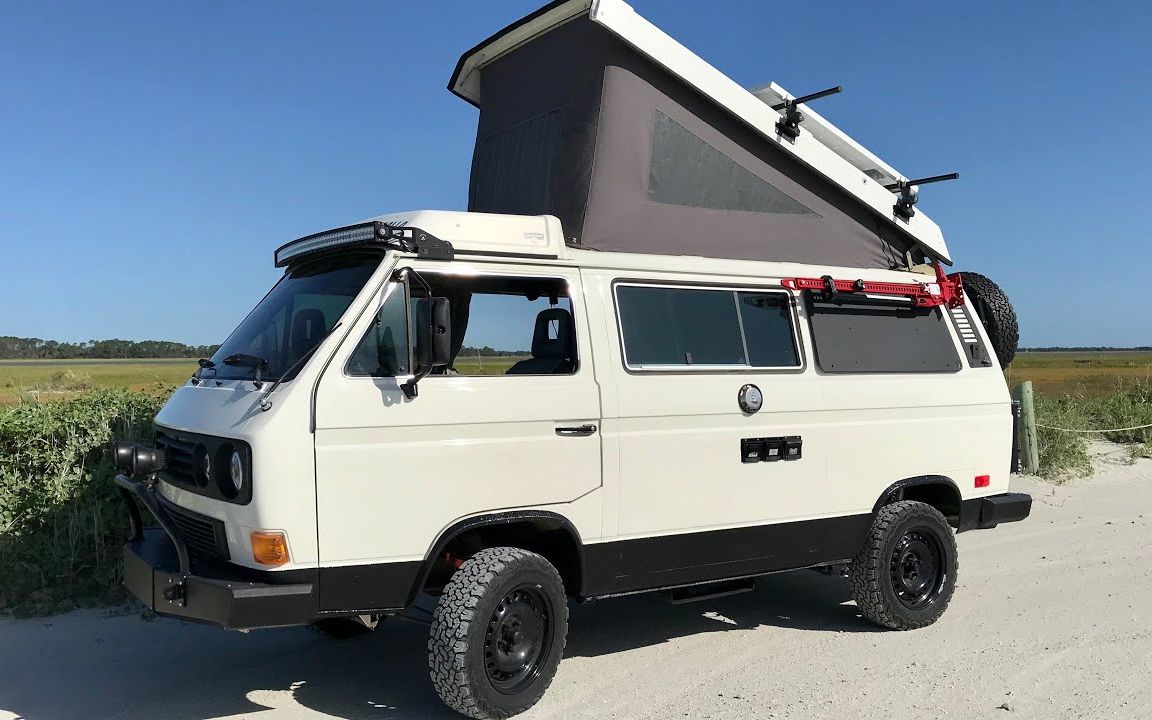老玩家改造1987年大众t3 westfalia vanlife房车【van life房车改装