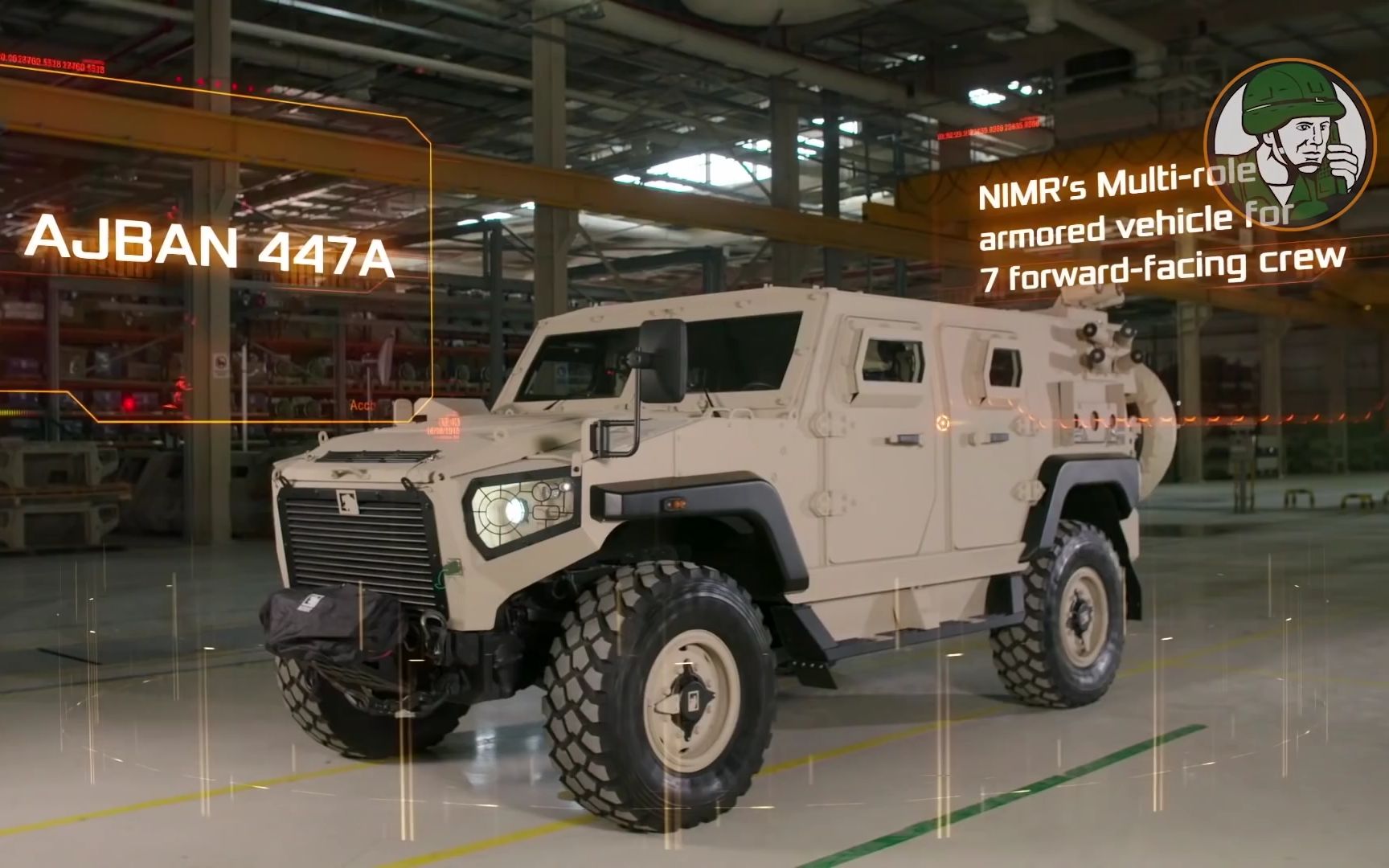 【idex-2019国际防务展】新款ajban 447a 4x4多功能装甲车