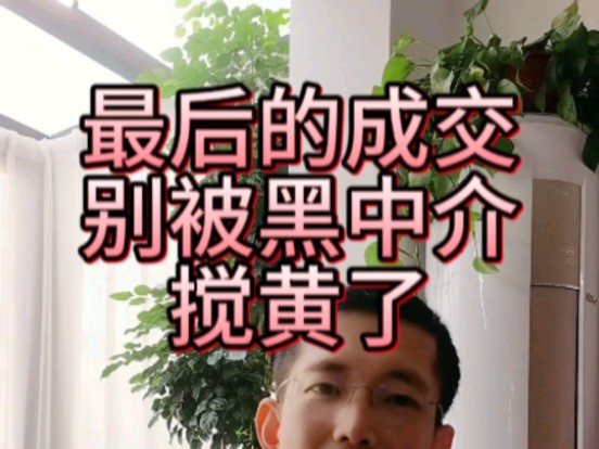 最后的成交被中介搅黄了#买房攻略 #谈判 #砍价哔哩哔哩bilibili