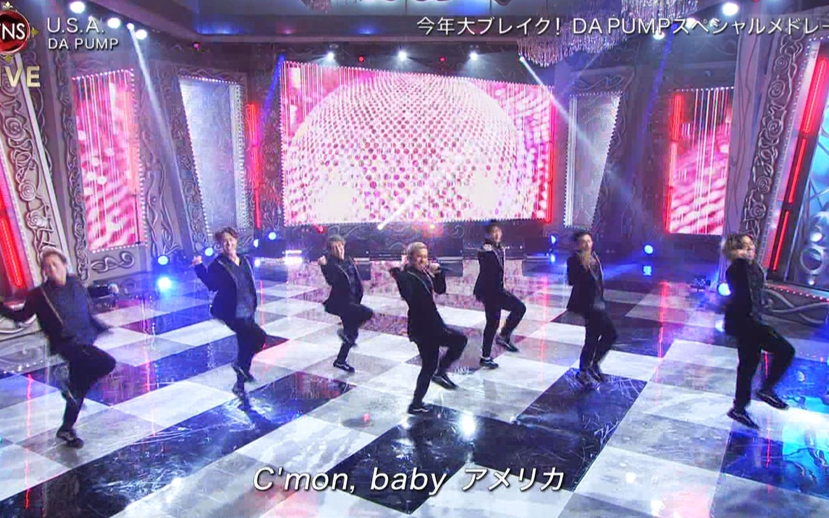 [图]DA PUMP - Rhapsody in Blue + U.S.A. (18.12.05.FNS 歌謠祭 第1夜)