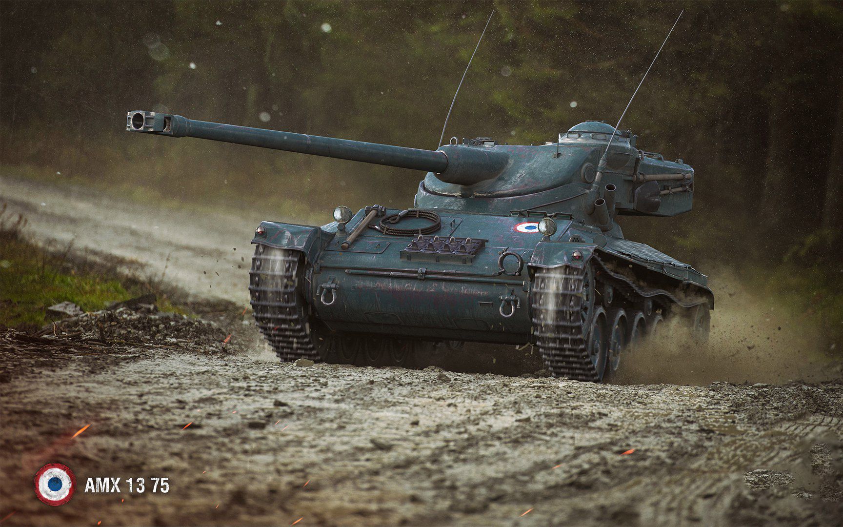 【坦克世界】法系轻坦amx 1375,穆勒万卡自点自打"特级""火力支援"!