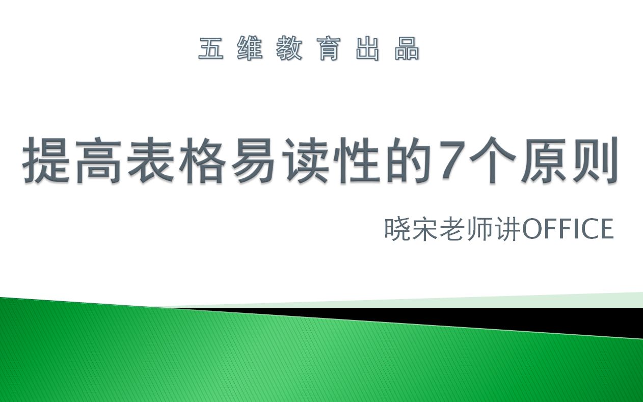 提高表格易读性的7个基本原则哔哩哔哩bilibili