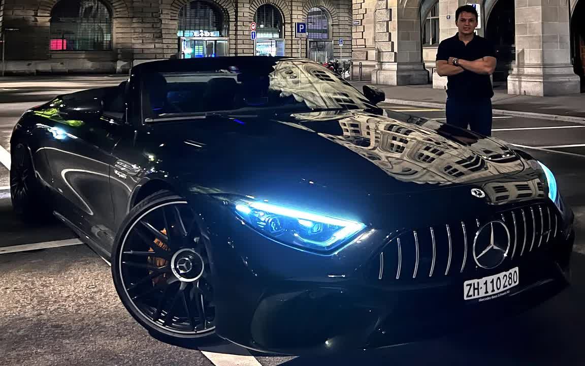 [图]2022 Mercedes SL 63 AMG 夜间pov