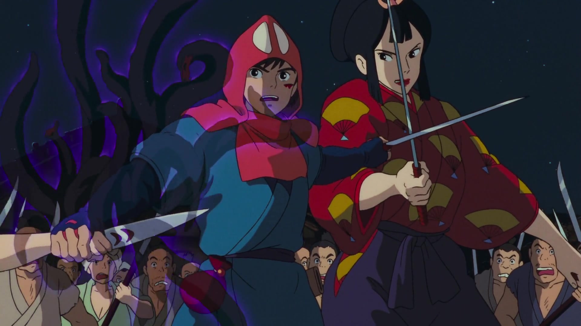 吉卜力幽灵公主1997阿西达卡带走珊1