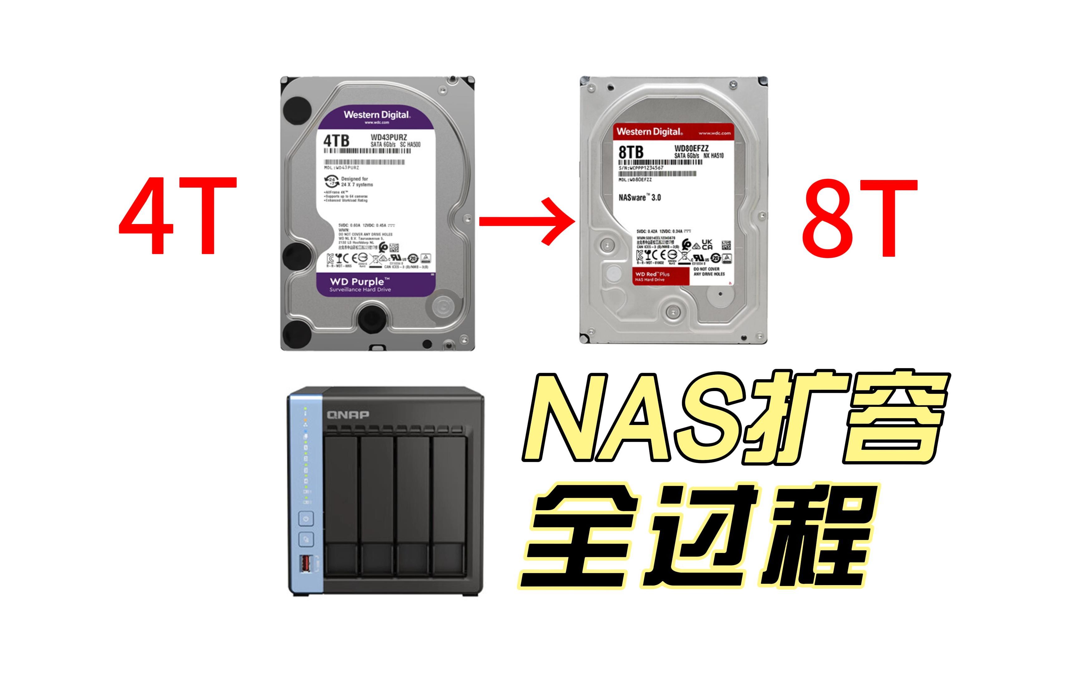 RAID如何更换硬盘并扩容——NAS阵列扩容全过程记录哔哩哔哩bilibili