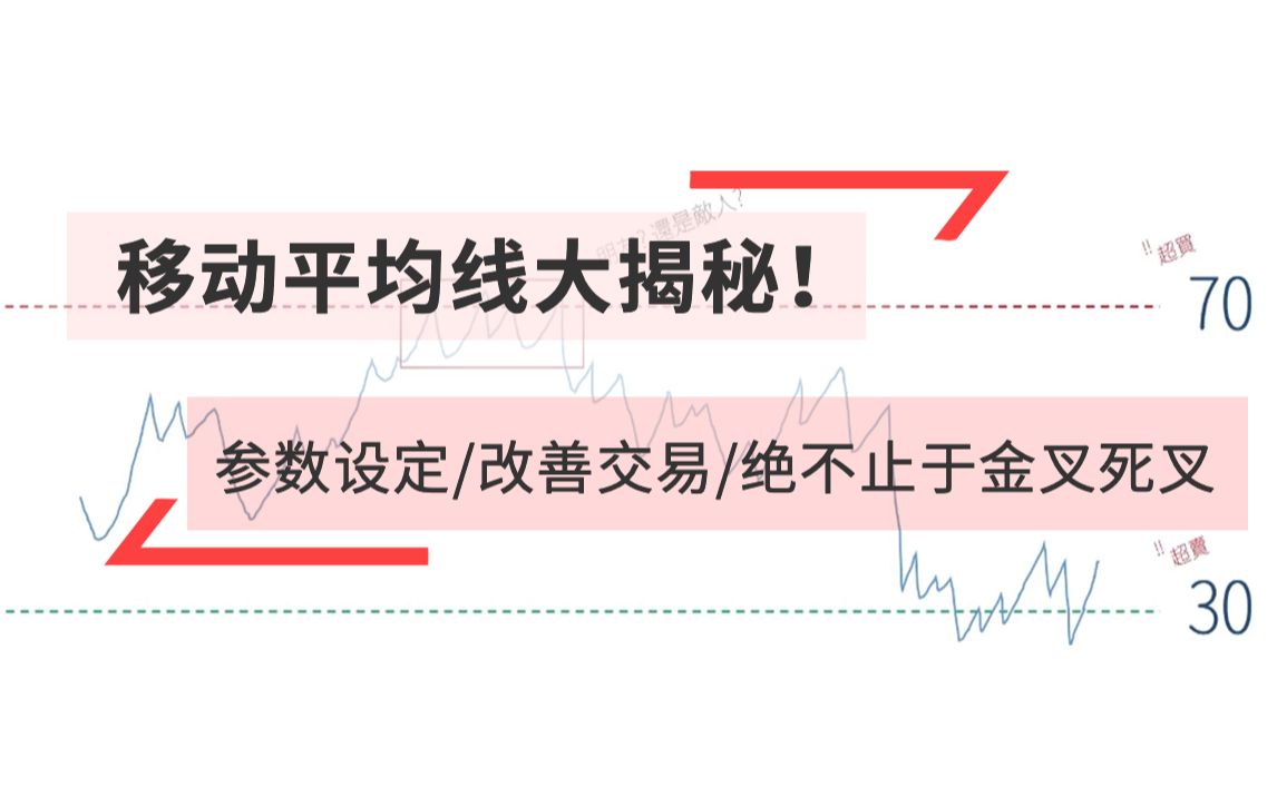 还只会用金叉死叉?移动均线魔法参数是什么?别OUT了,看看移动平均线的奥秘!哔哩哔哩bilibili