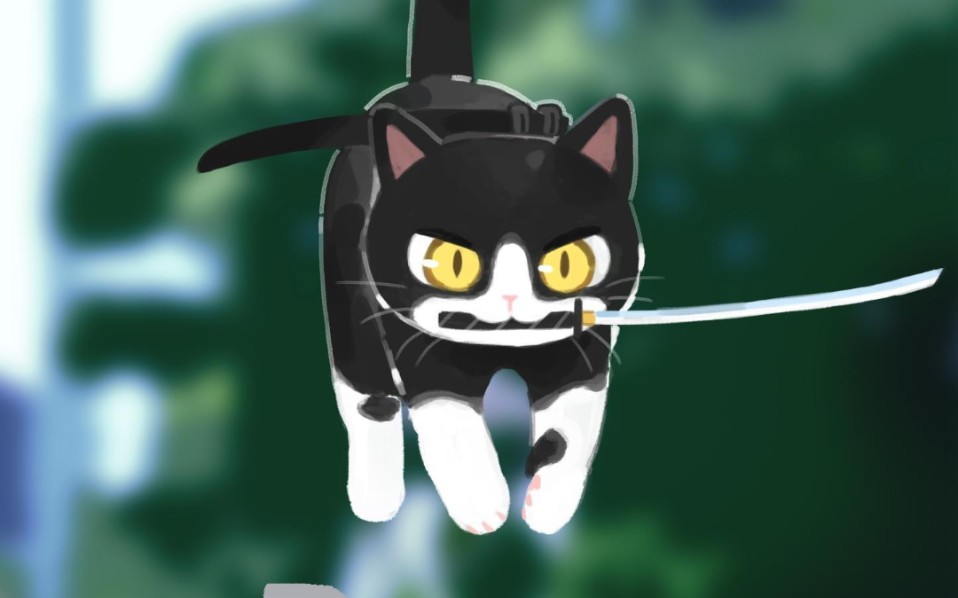 当你玩一晚上赛博朋克,突然想起来你有只猫