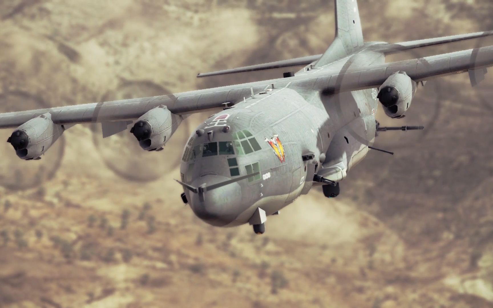 ac-130空中炮艇掩护地面部队,火力强悍,这波操作简直无敌了