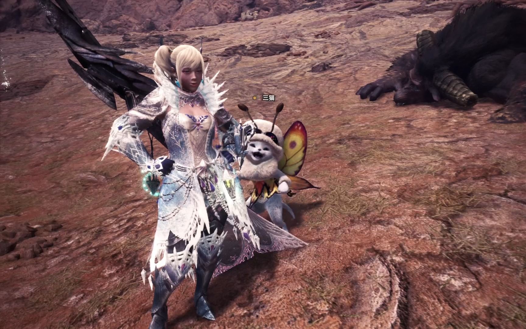 怪物猎人世界 冰原:个人斗技场双猴激天最快solo时长冰冰子套装(联机