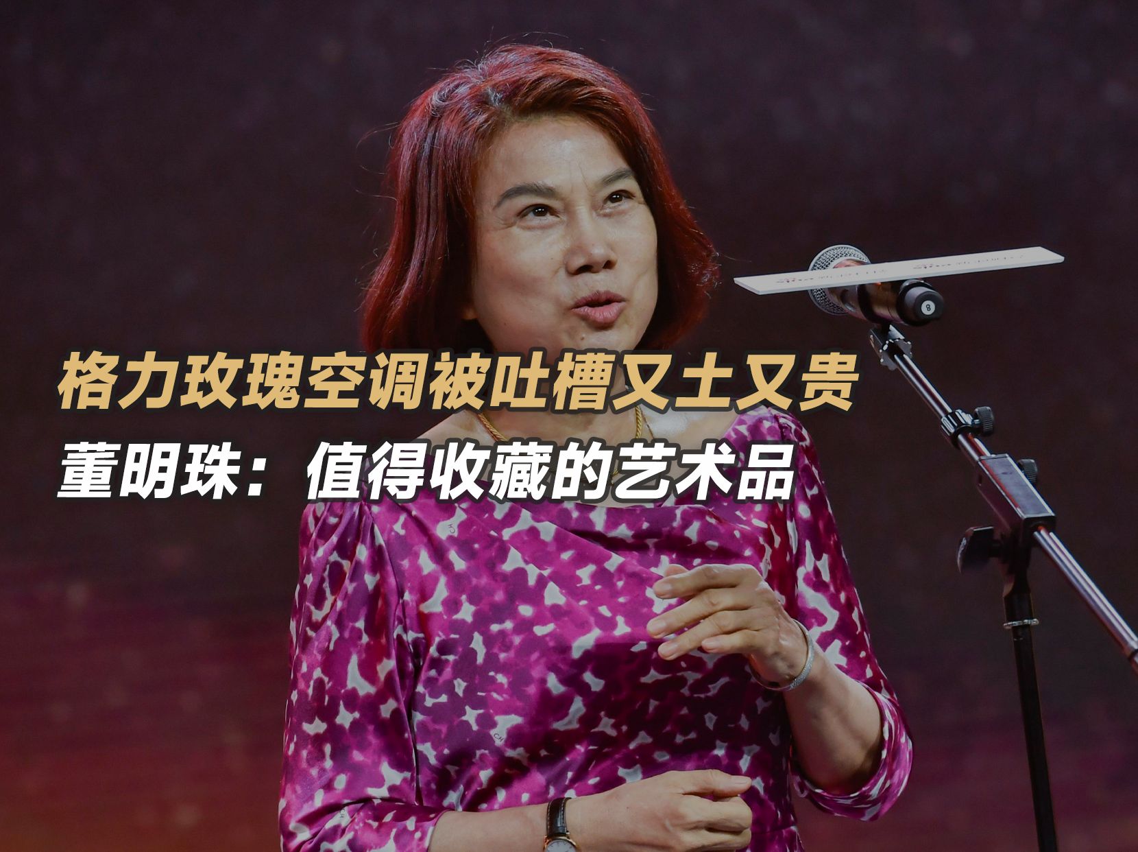 格力玫瑰空调被吐槽又土又贵!董明珠:值得收藏的艺术品