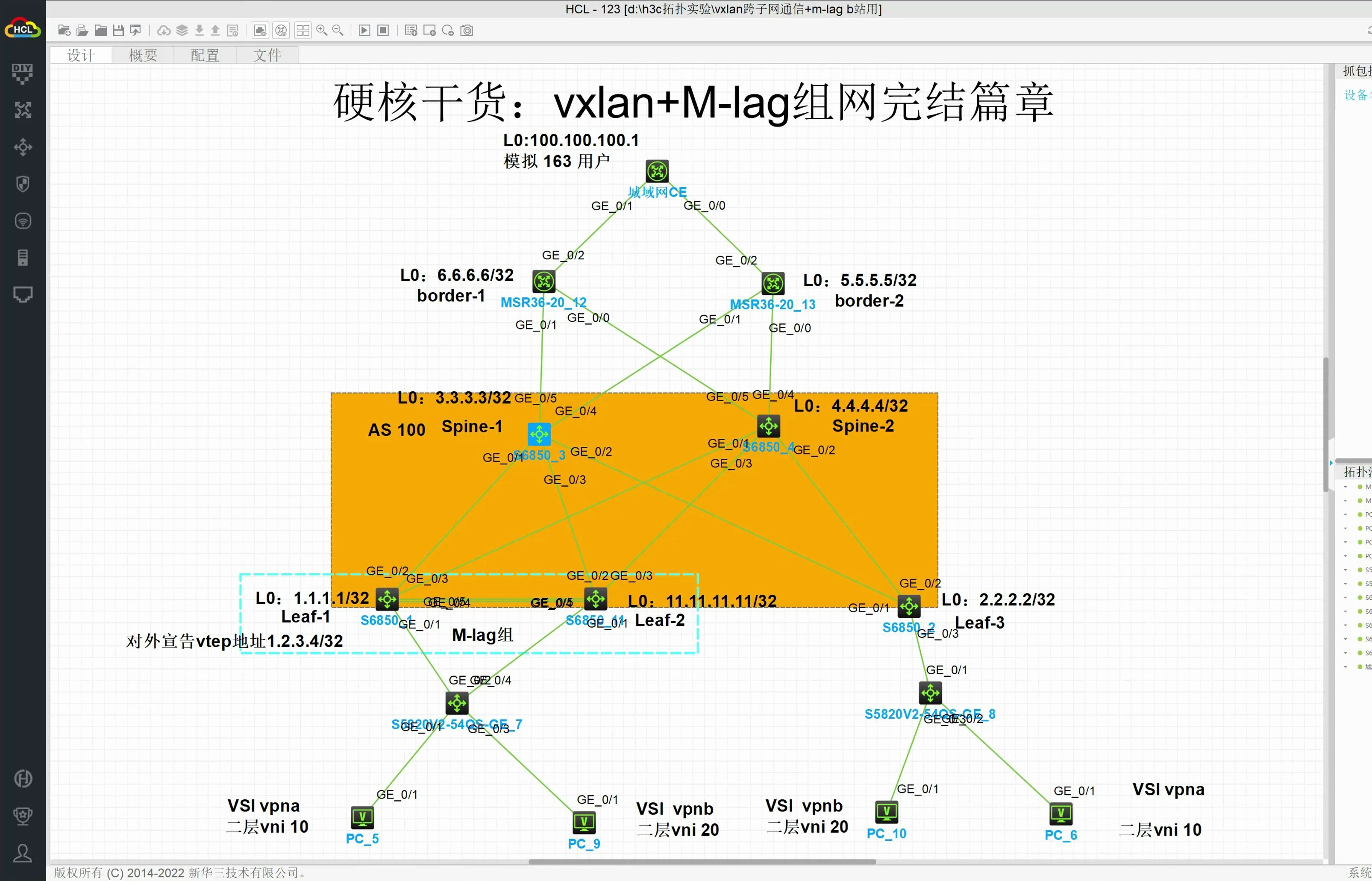 华三vxlan完结篇vxlan组网架构讲解、分析、配置哔哩哔哩bilibili