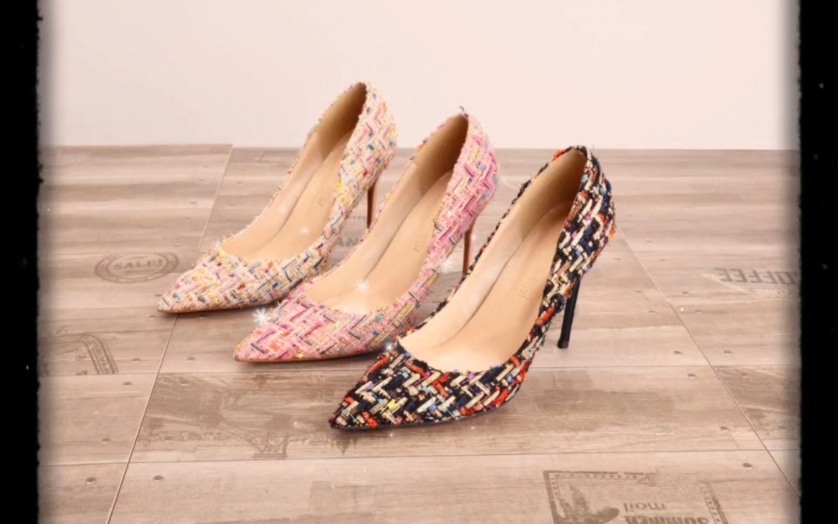 尖头格子细高跟鞋#记录想买的鞋