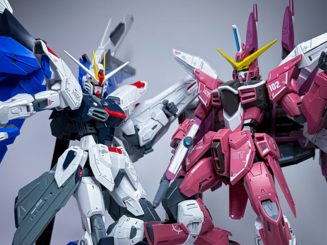 无正义不自由,万代最火mg机体,全面对比视频,评论区看看你的高达.