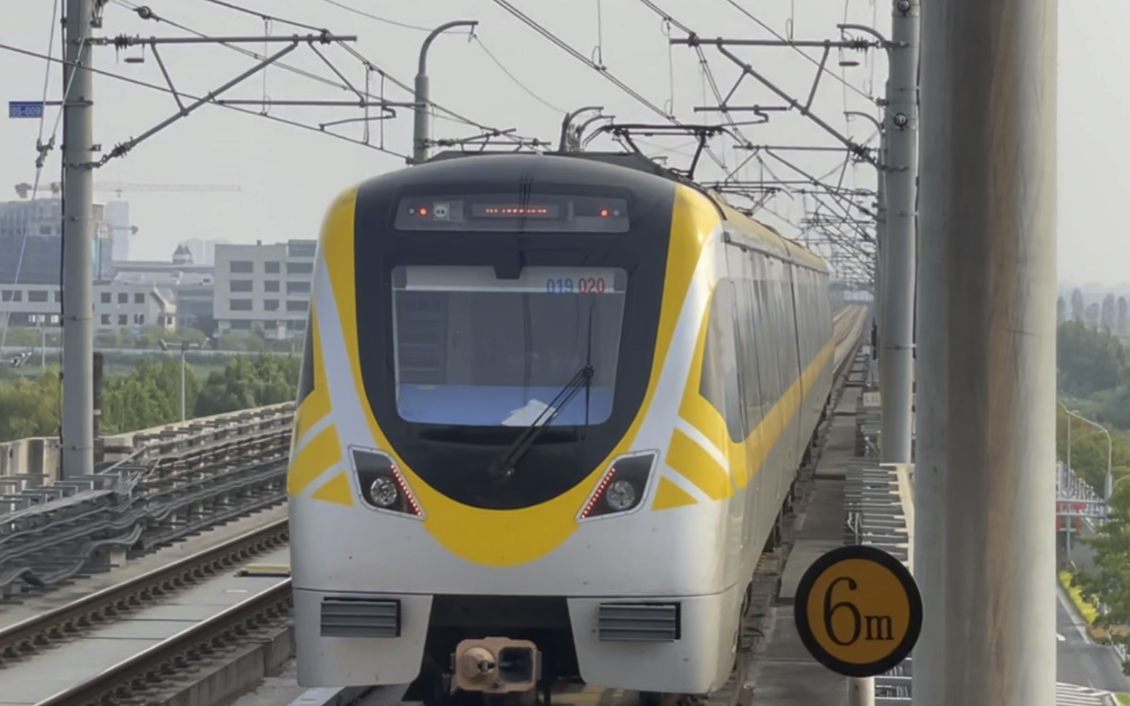 【南京地铁】地铁s9号线019020号车出团结圩站