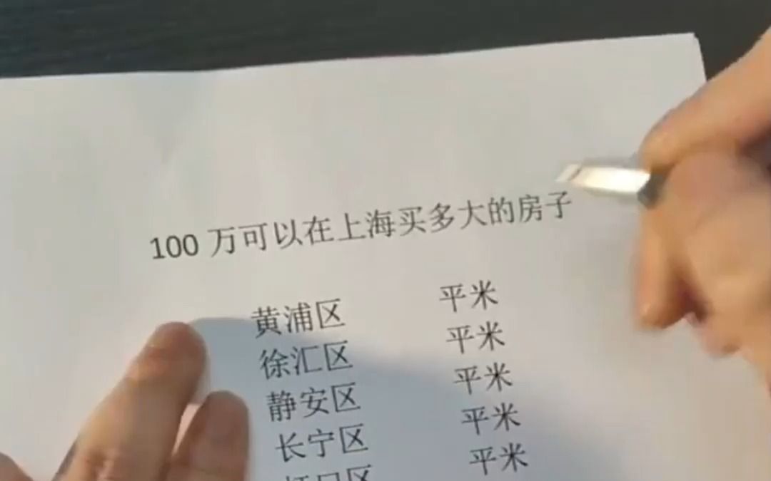 100万在上海各区能买到多少平的房子哔哩哔哩bilibili