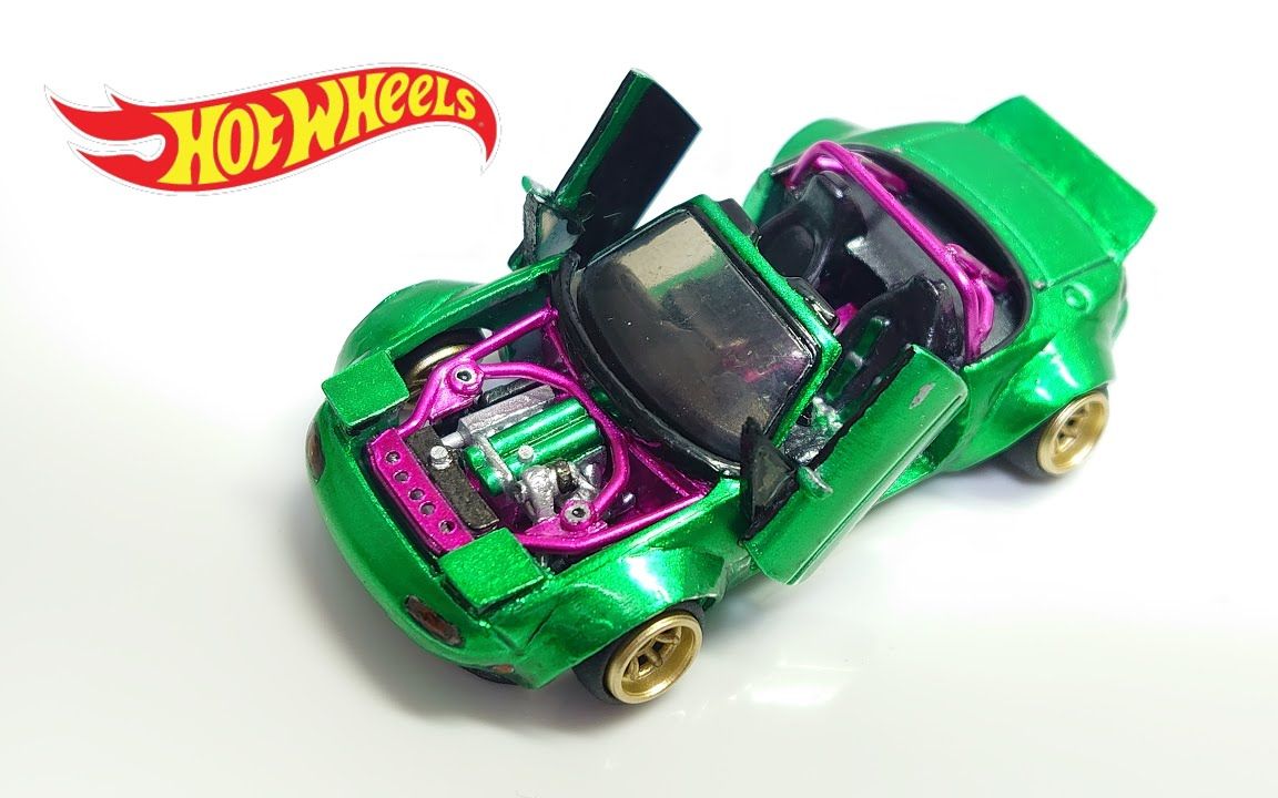 改装风火轮hotwheels91马自达mazdamx5全开门