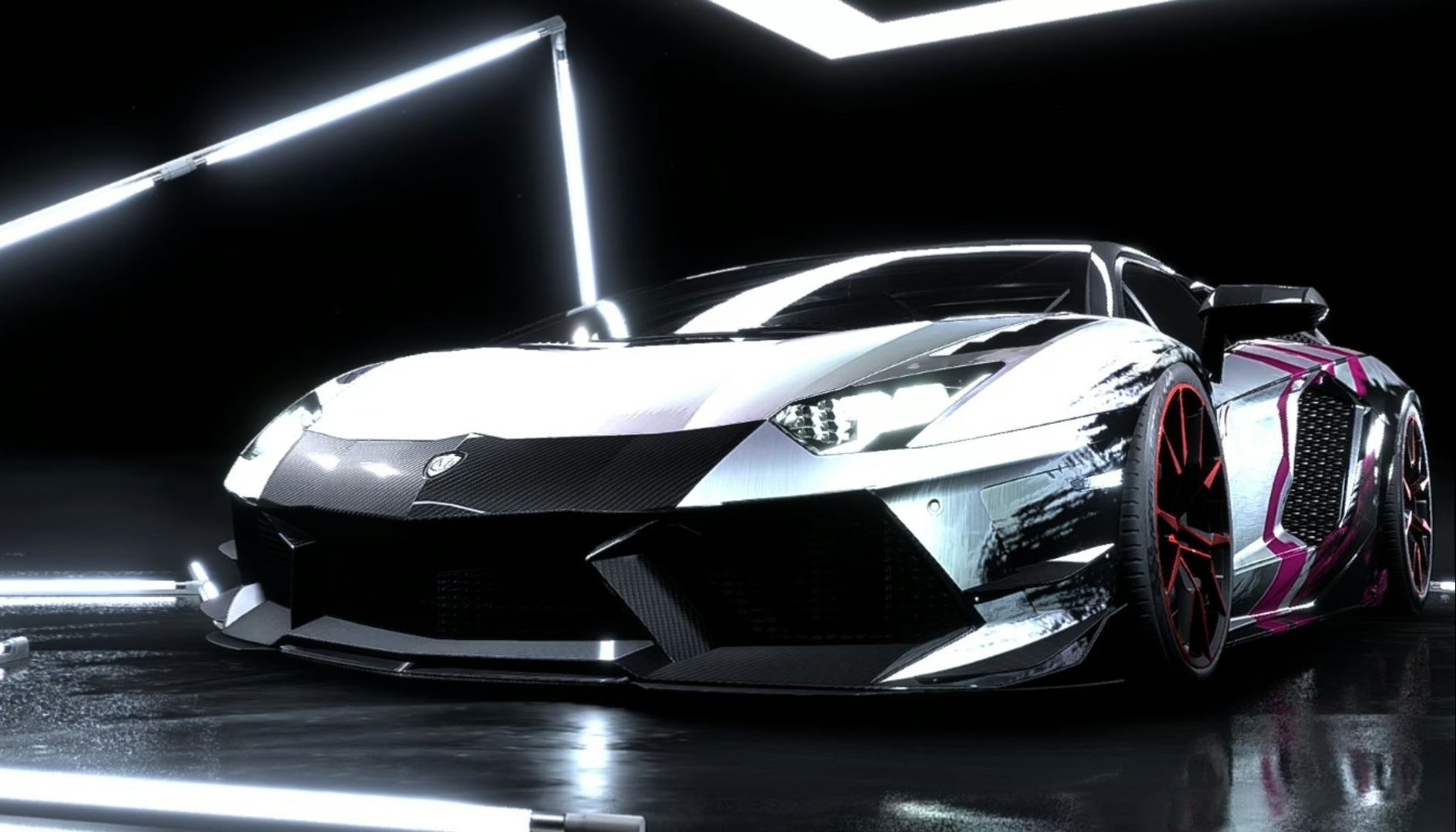 【极品飞车21】兰博基尼aventador s roadster改装前后对比