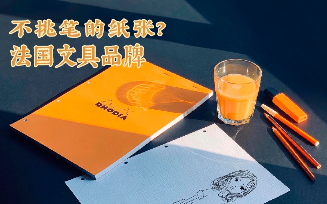 据说这个本子在法国人手一本 RHODIA罗地亚【100个品牌文具分享】哔哩哔哩bilibili