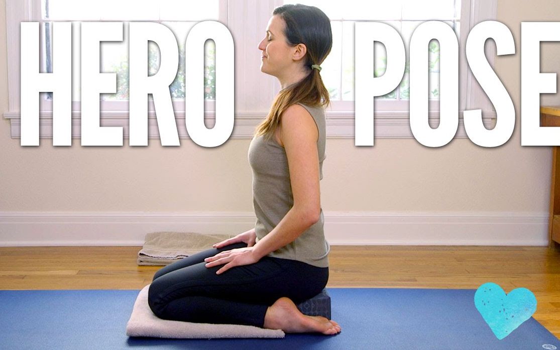 【Yoga With Adriene】瑜伽基本动作讲解7: Hero Pose/ Virasana 金刚坐哔哩哔哩bilibili