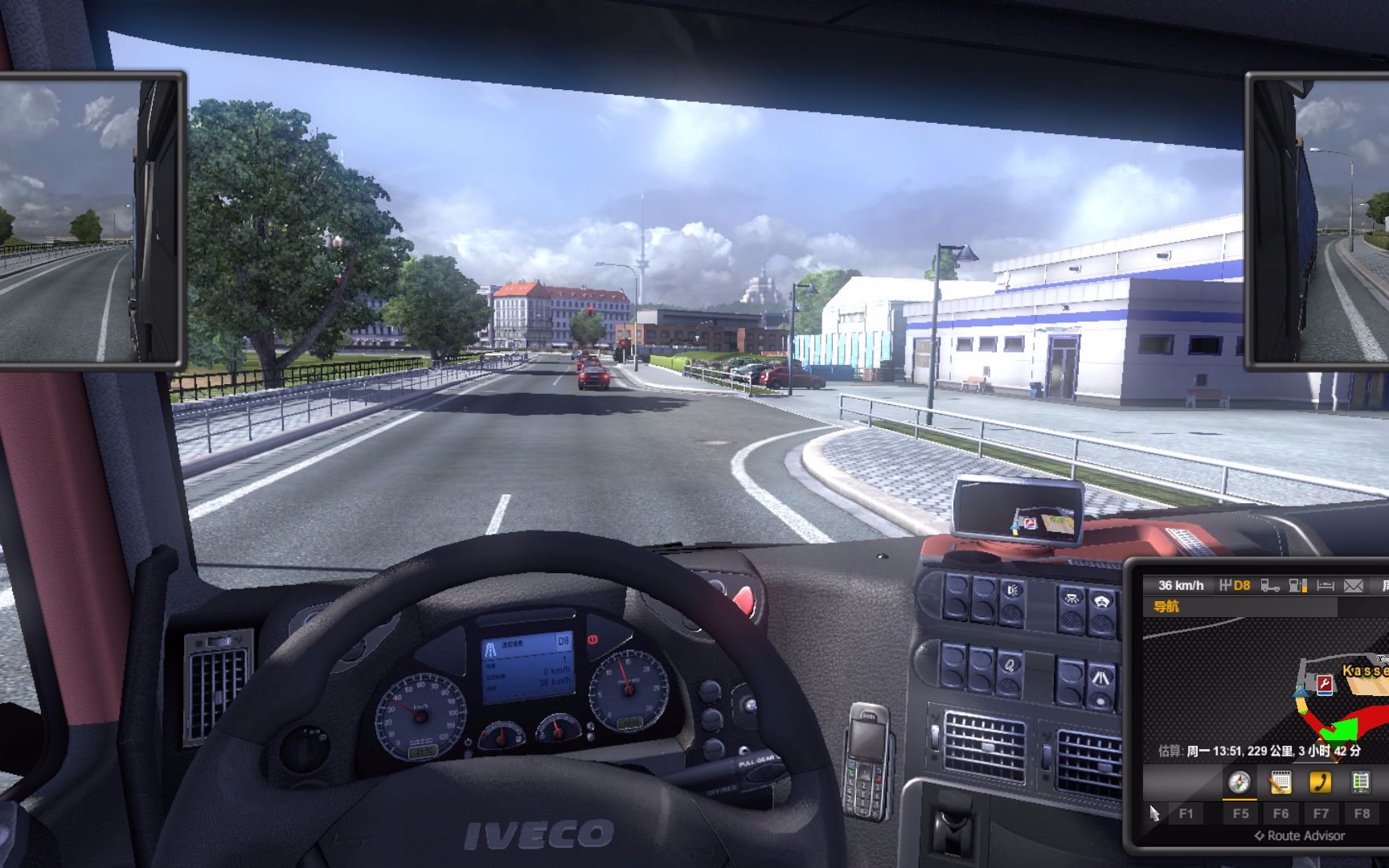 开车啦!真实老司机不虚一切!【欧洲卡车模拟2】_哔哩哔哩_bilibili