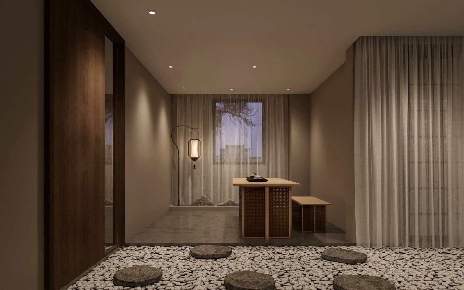 软装茶几风格 #茶馆案例 茶语堂,茶空间 #知末网