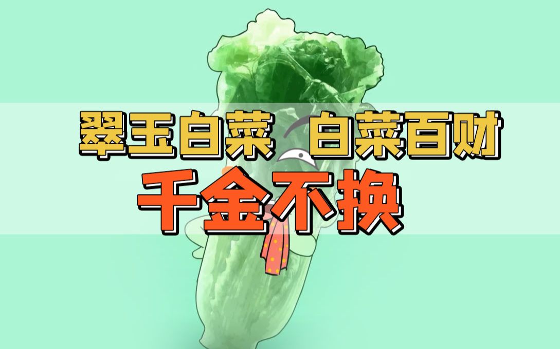 【翠玉白菜】慈禧钟爱 千金不换哔哩哔哩bilibili