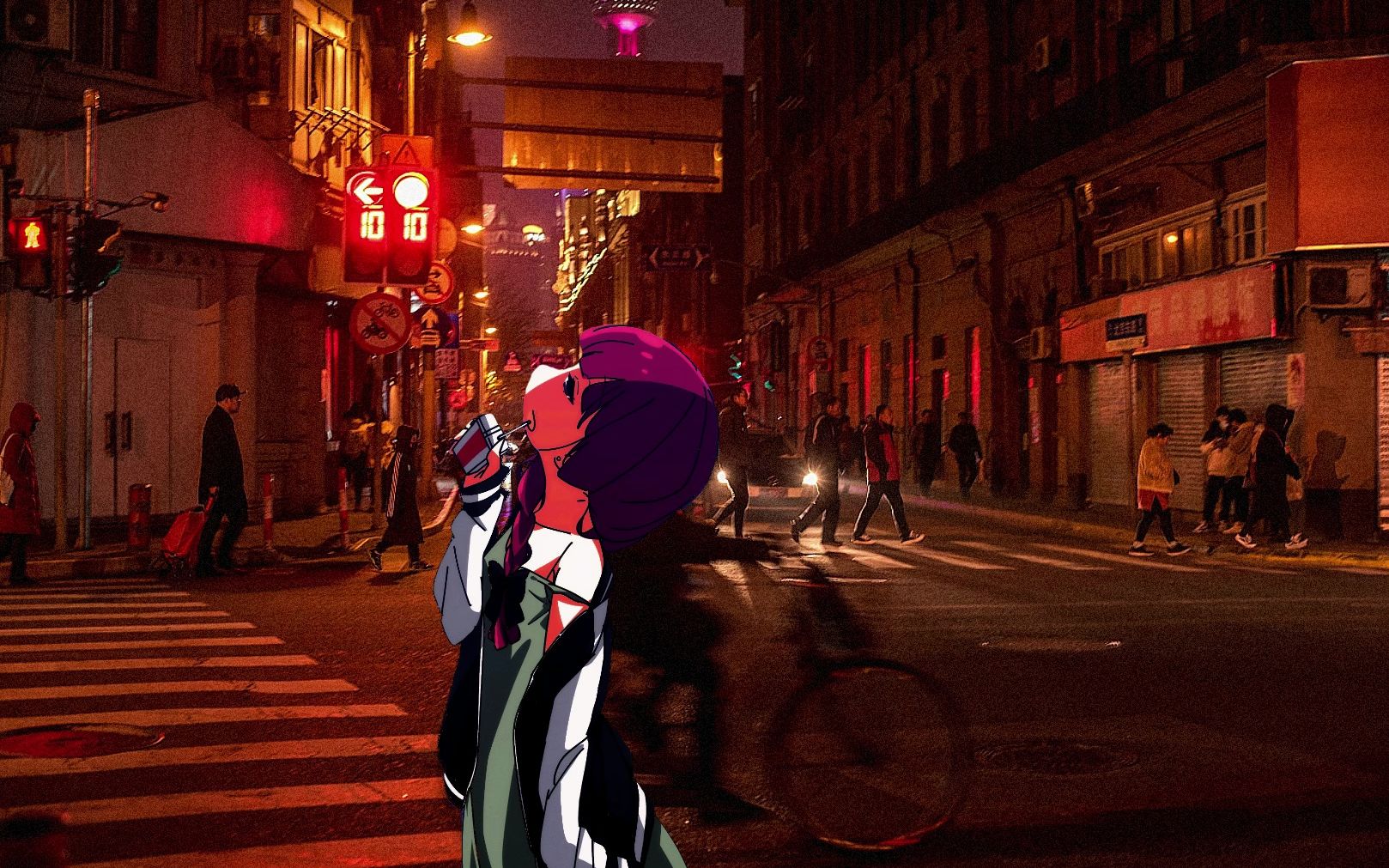 【doomer/后朋克】今天在路上碰见一个喝醉的女孩,她没有乱闹,只是