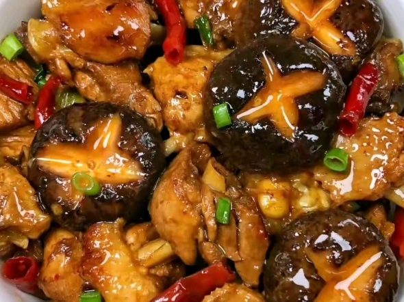 香菇鸡块超下饭!