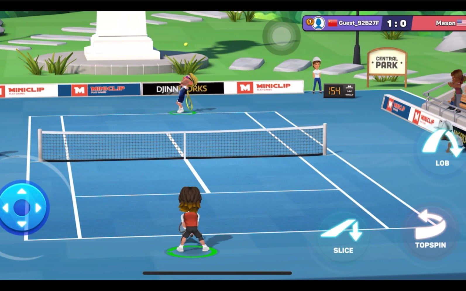 mini网球手游,第三视角.