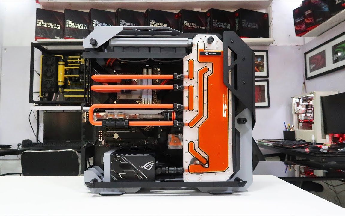 装机骨伽开拓者rtx3080i710700k分体水冷游戏电脑declassifiedsystems