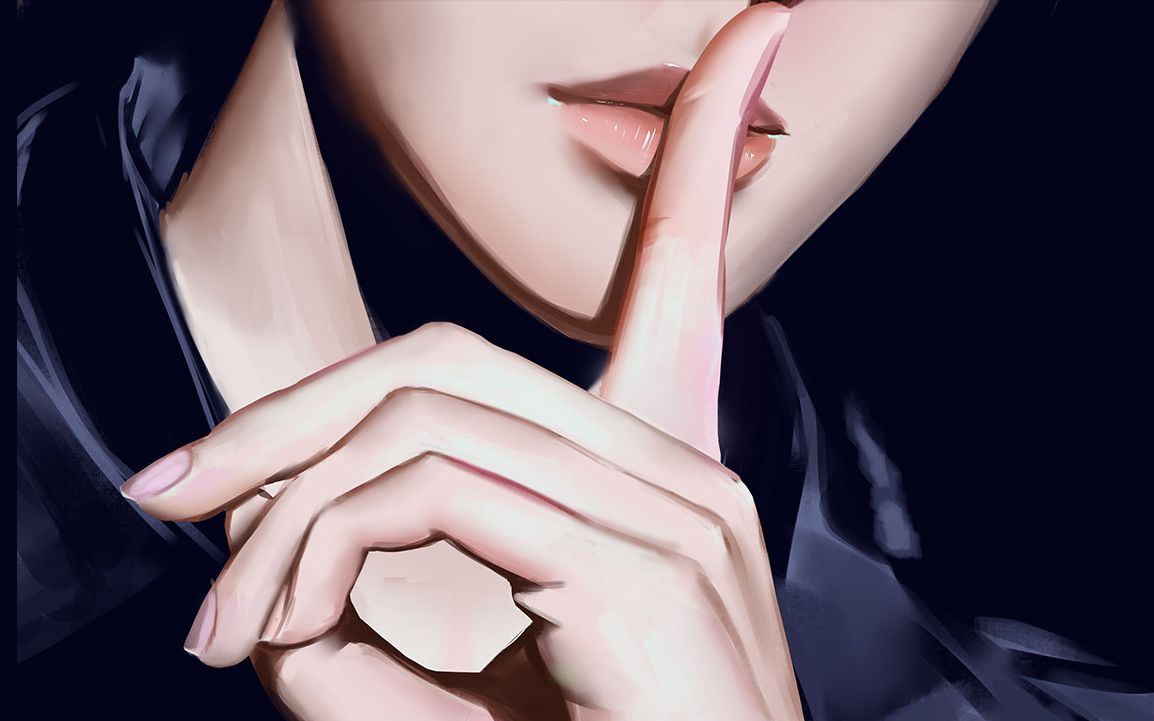 嘘小声点喔大晚上的吵到别人就不好了