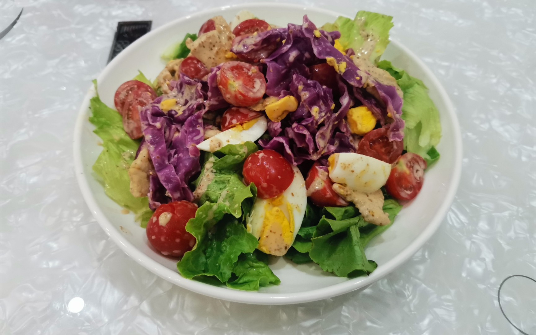 沙拉大拌菜,夏日减脂低卡必备菜品.好吃到直接上手了