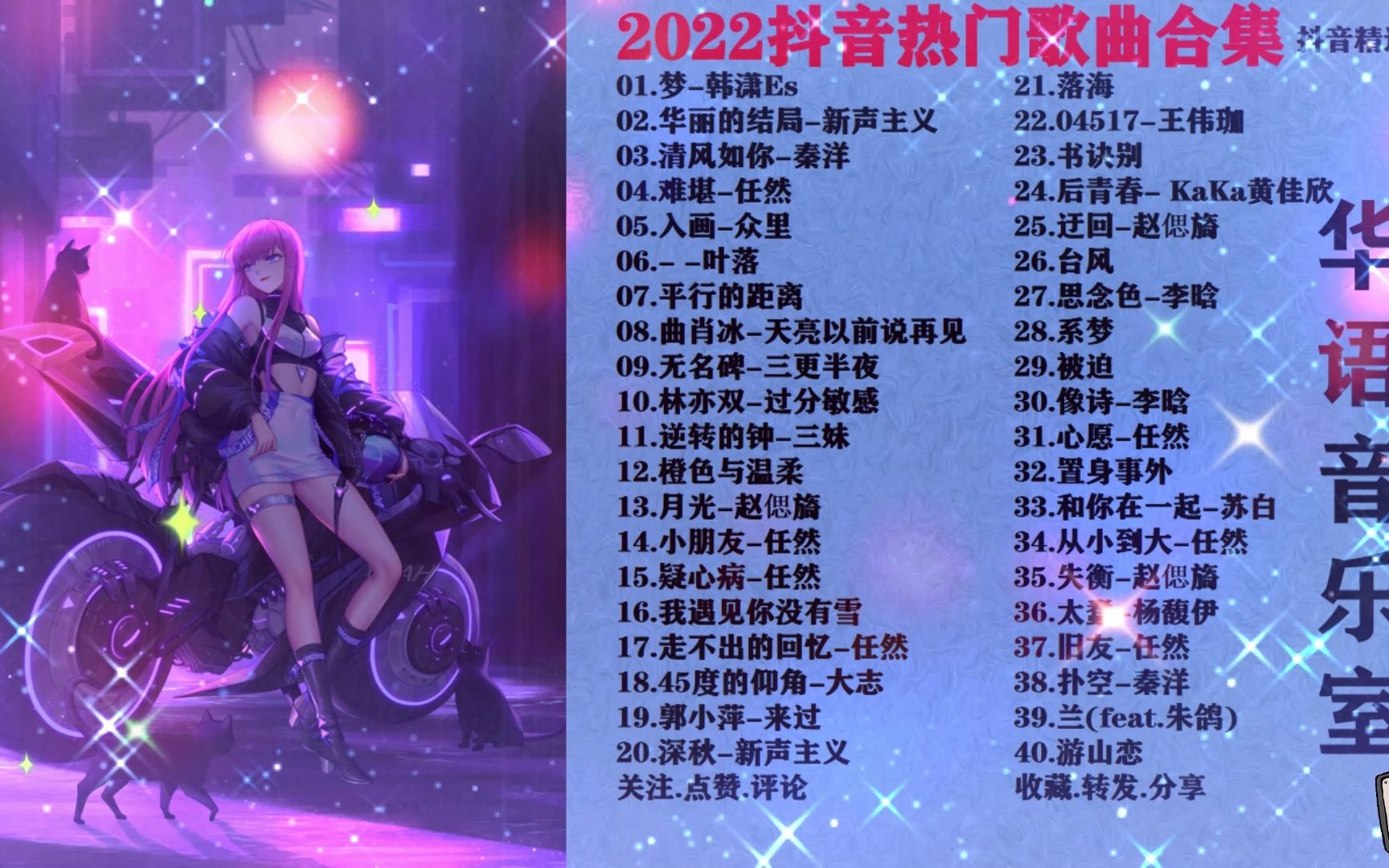 [图]2022最火抖音热歌【40首网络洗脑神曲】首首值得收藏，太好听了