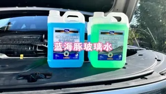 比乙醇玻璃水更好用的，德国蓝海豚丙二醇玻璃水，赛车队专用，去油膜去虫胶一步到位，赶紧试一试！