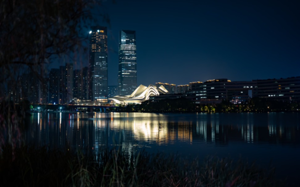 长沙梅溪湖夜景图片图片