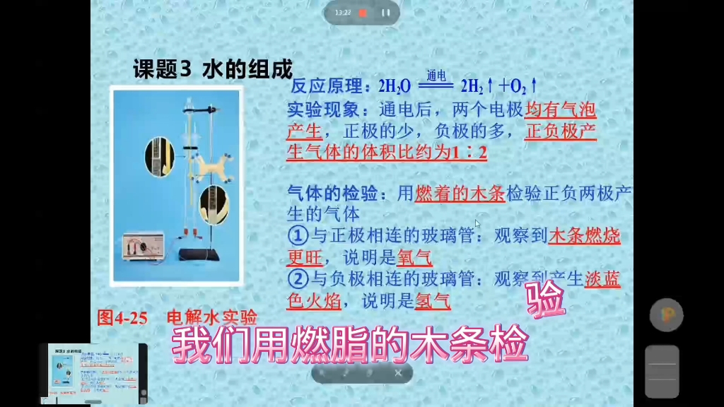 电解水的实验图解