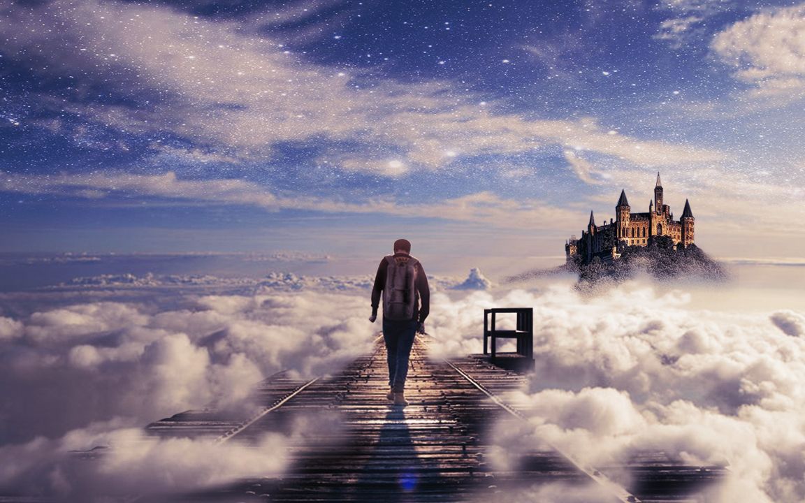 【ps教程】视觉合成海报--通往天国的阶梯