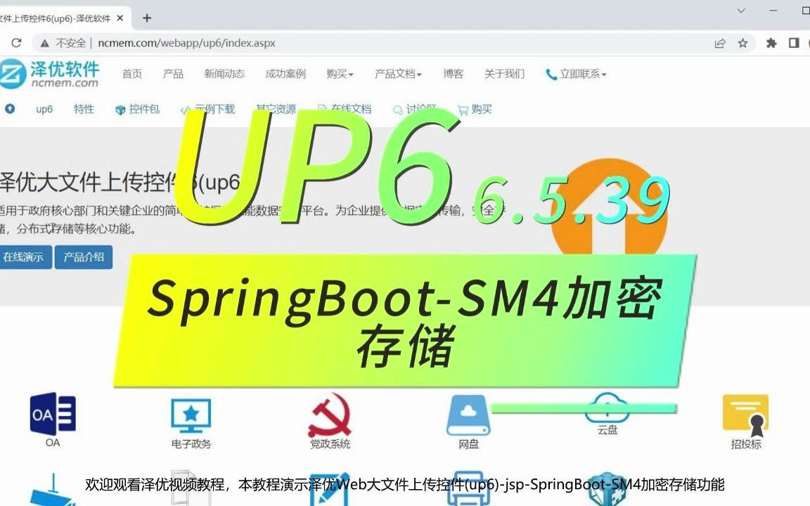 Web大文件上传控件(up6)jspSpringBootSM4加密存储哔哩哔哩bilibili