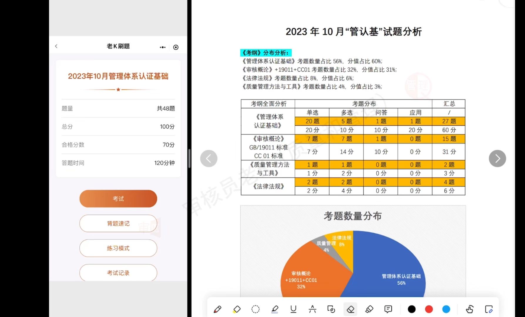 审核员考试真题精讲(科目3:管认基)23年10月哔哩哔哩bilibili