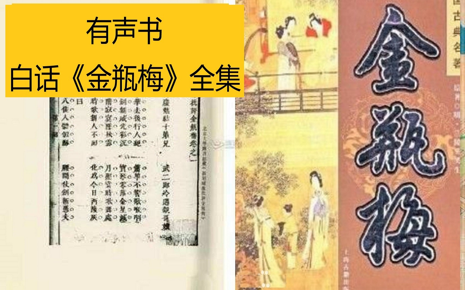 [图]【有声书】白话《金瓶梅》全集 | 声色犬马风月无边的绝妙解读